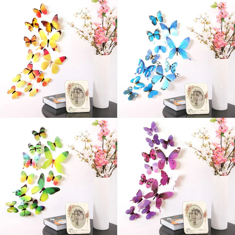 Sticker Papillons 3D Déco Murale