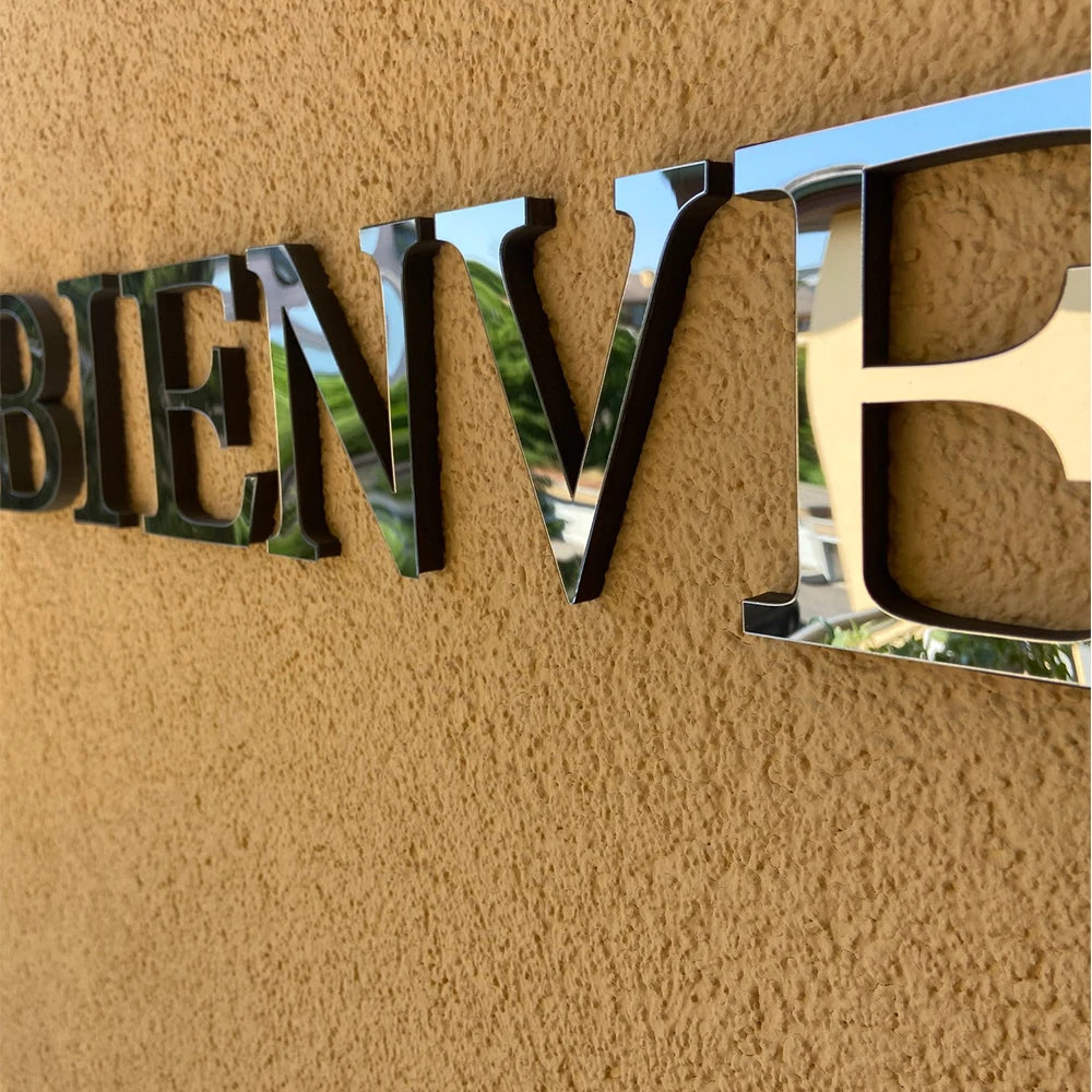 Stickers 3D Lettres pour inscription murale