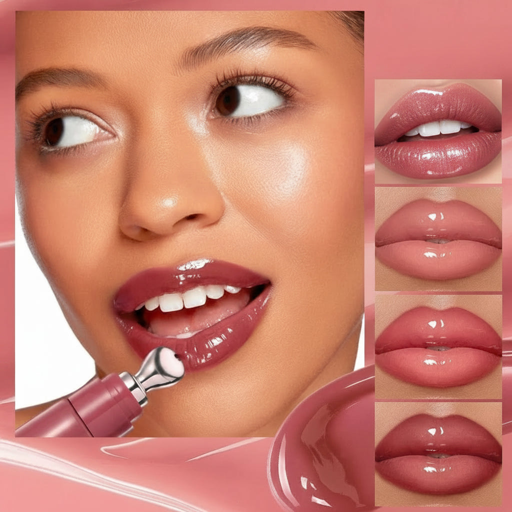 Gloss Miroir Effet Glossy — Lèvres Pulpeuses & Hydratées
