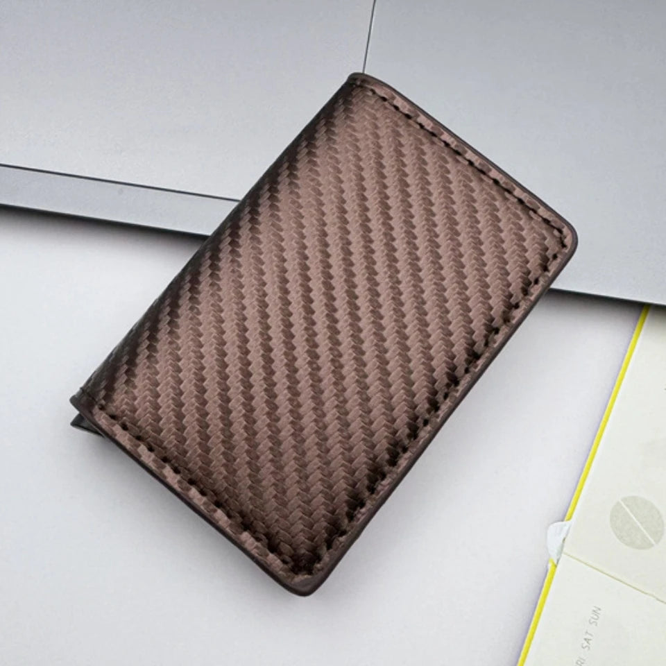 Porte-Cartes Pop-Up - Fibre Carbone