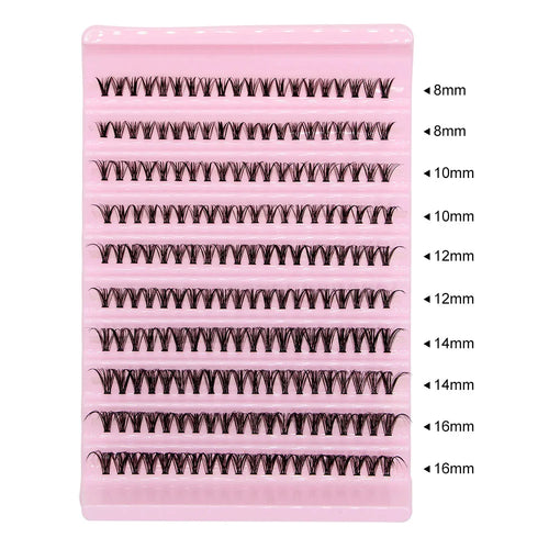 Extensions Cils en grappe - 200 pièces