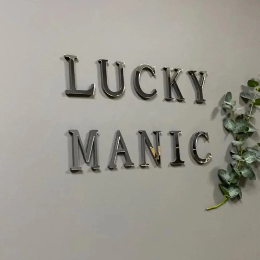 Stickers 3D Lettres pour inscription murale
