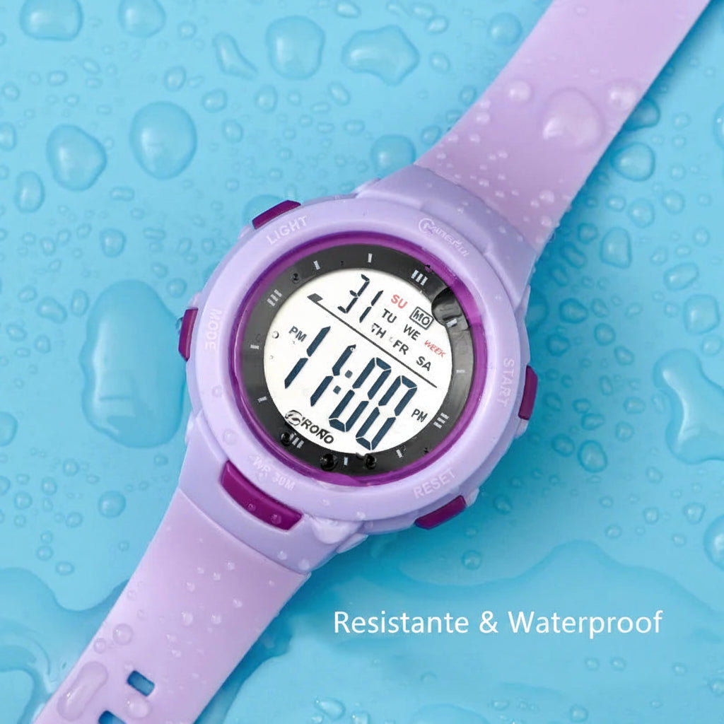 Montre Digitale Enfant - Etanche et Lumineuse