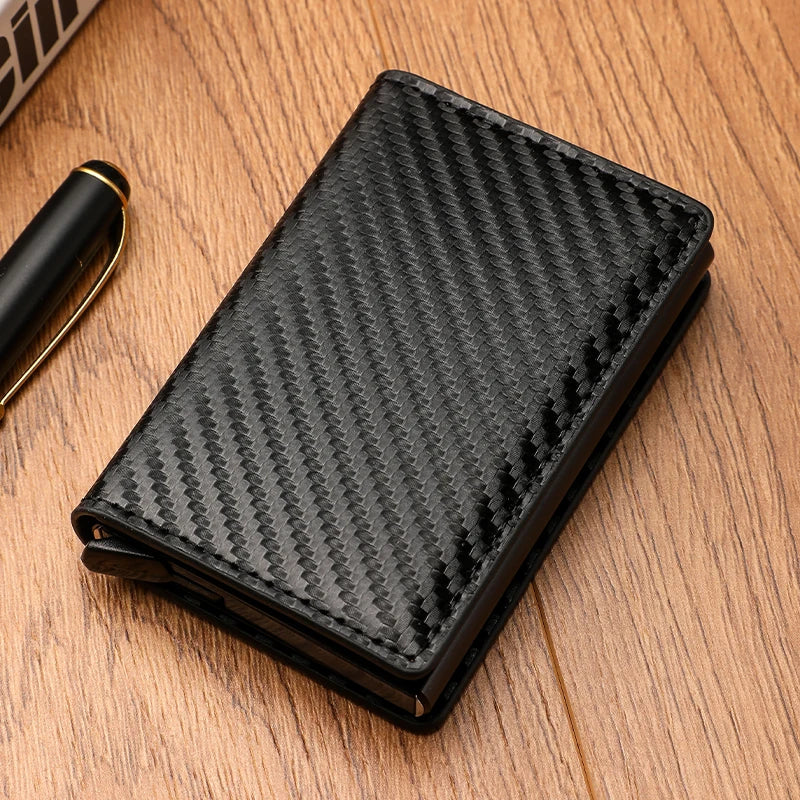 Porte-Cartes Pop-Up - Fibre Carbone