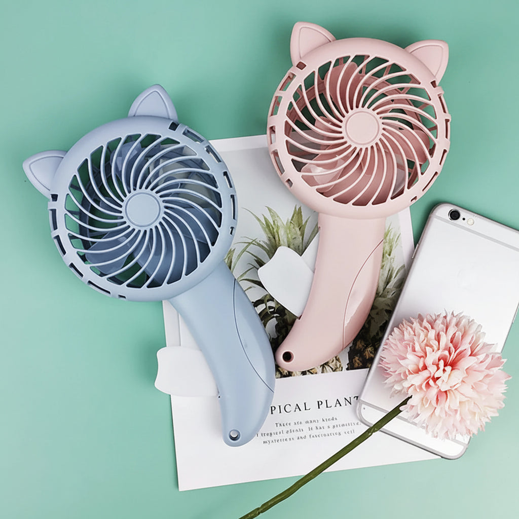 Mini Ventilateur Manuel Cartoon