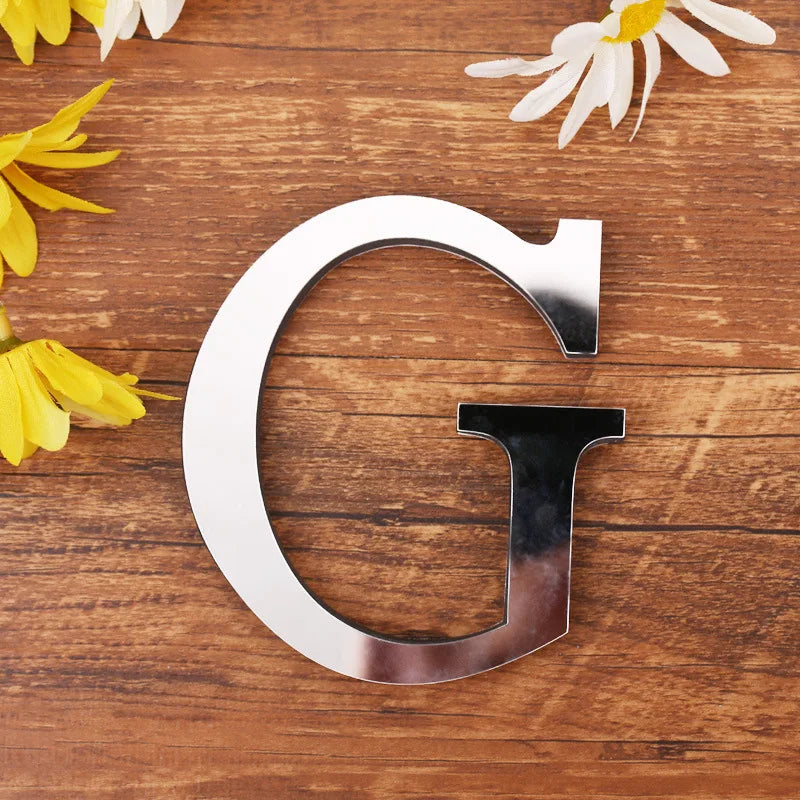 Stickers 3D Lettres pour inscription murale