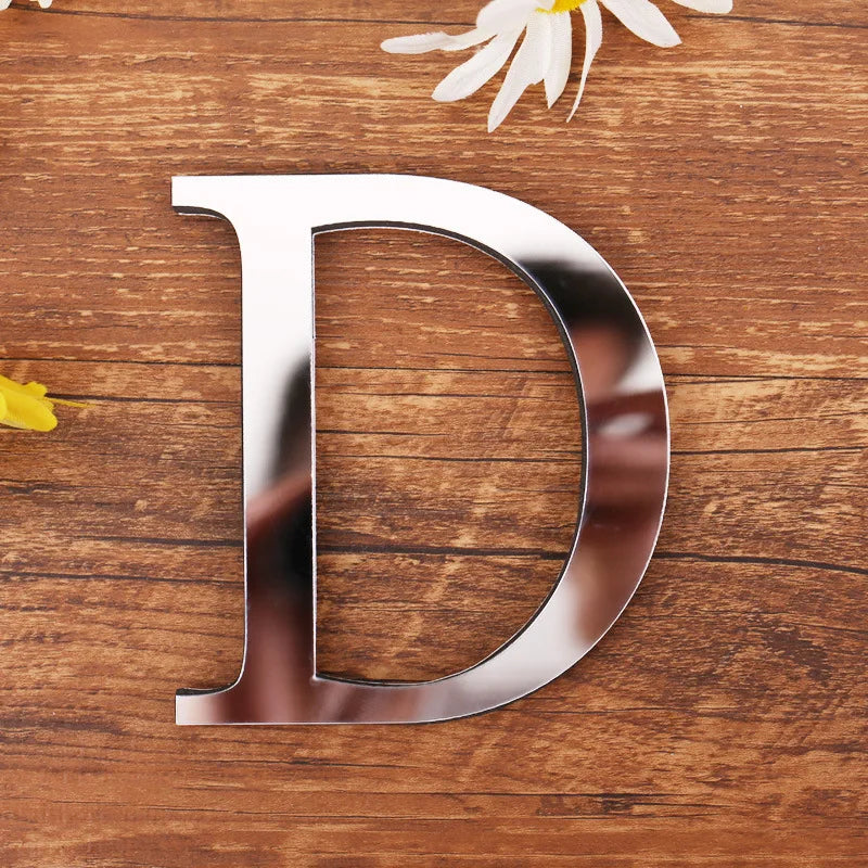 Stickers 3D Lettres pour inscription murale
