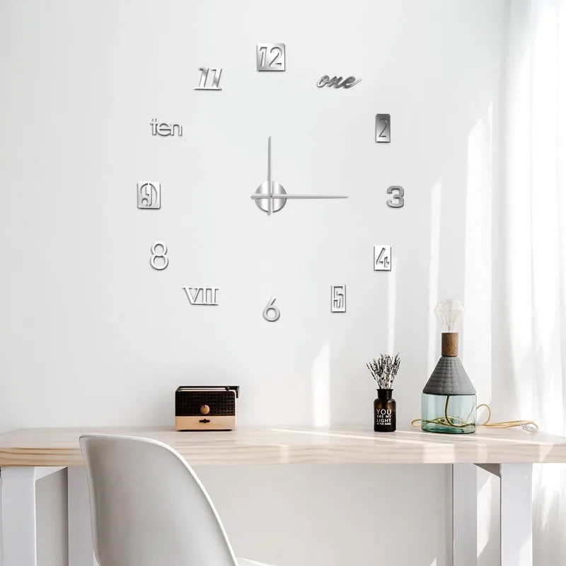 Horloge murale 3D Stickers