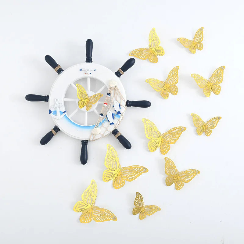 Sticker Papillon Déco 3D - Lot 12 pièces