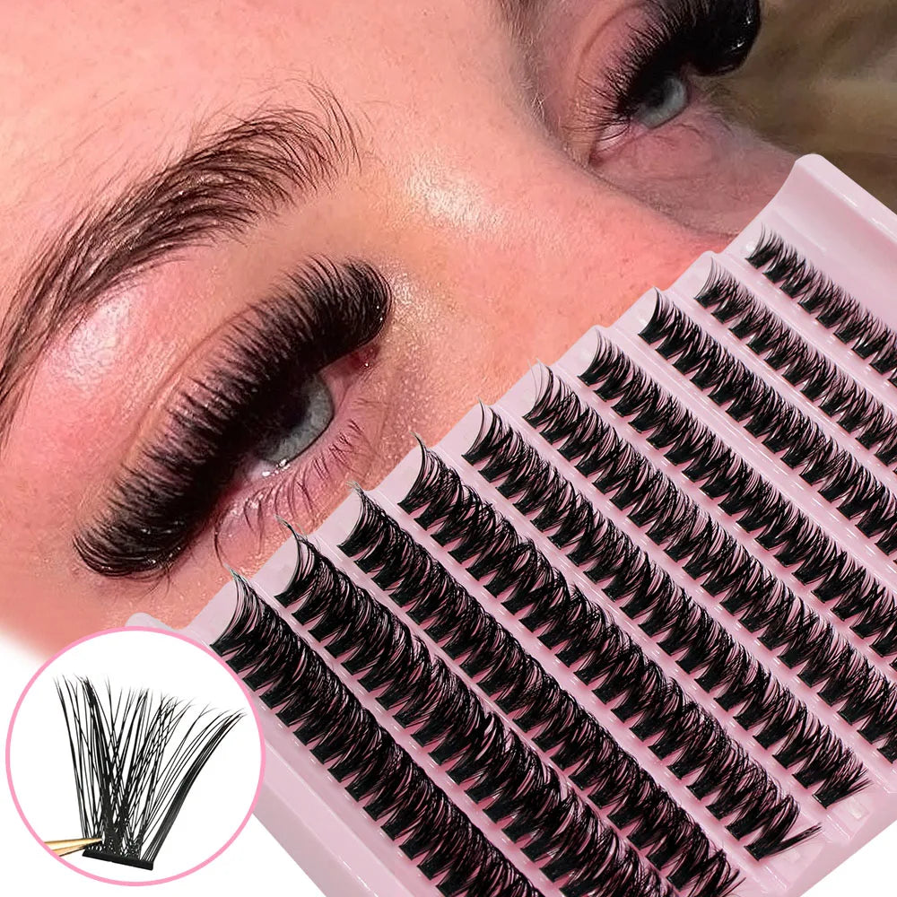 Extensions Cils en grappe - 200 pièces