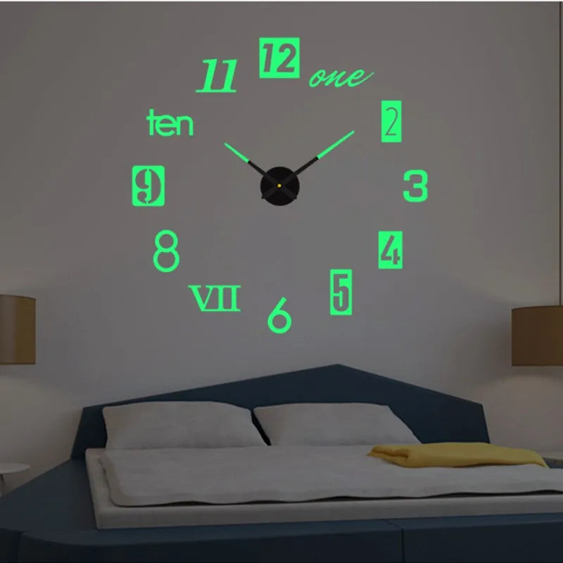 Horloge murale 3D Stickers