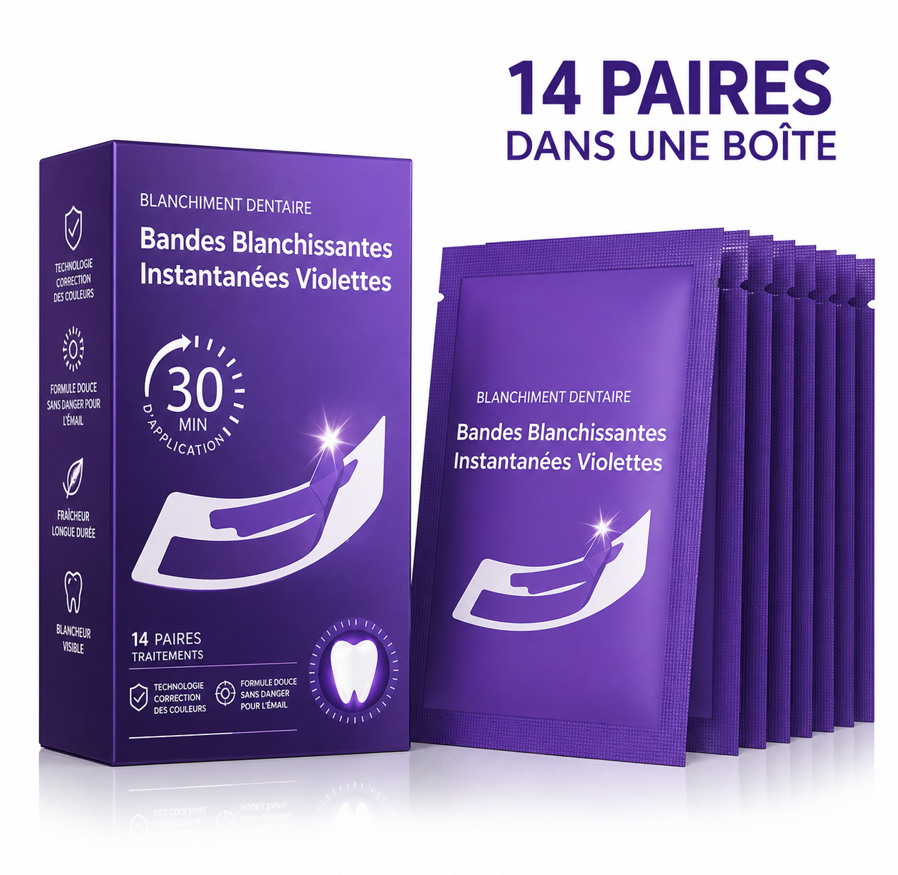 Bandes Violettes Blanchissantes Instantanées