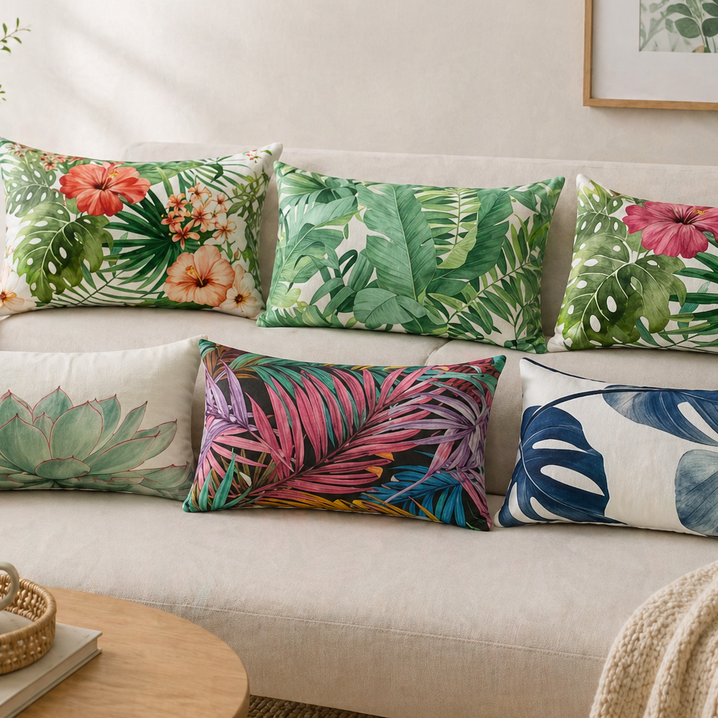 Taies d'oreiller Tropical Jungle